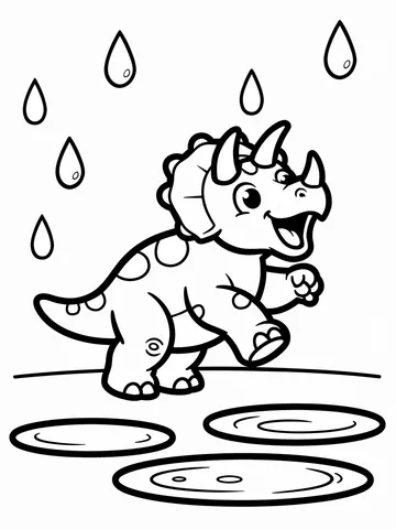 Dinosaurs — coloring page 4