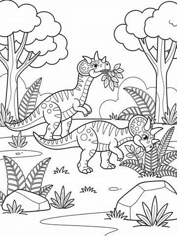 Dinosaurs — coloring page 8