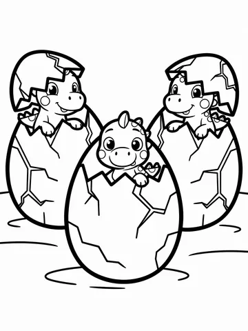 Dinosaurs — coloring page 7