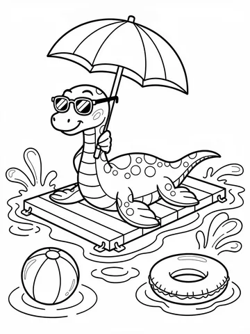 Dinosaurs — coloring page 2