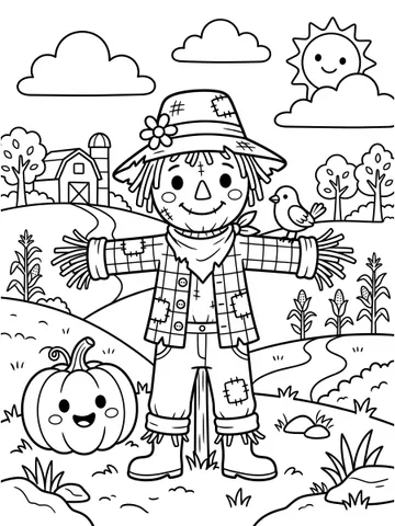 Fall — coloring page 7