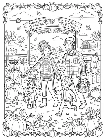 Fall — coloring page 3