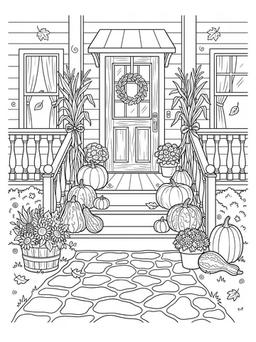 Fall — coloring page 6