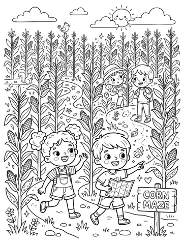 Fall — coloring page 8