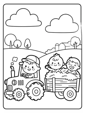 Fall — coloring page 4