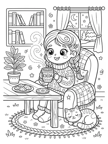 Fall — coloring page 5
