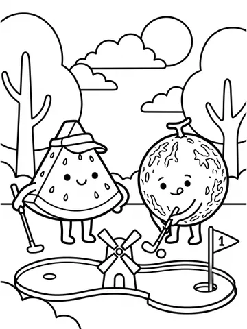 Food — coloring page 1