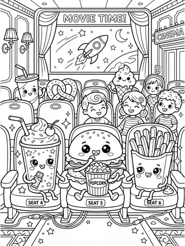 Food — coloring page 2