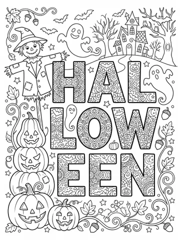 Halloween — coloring page 6