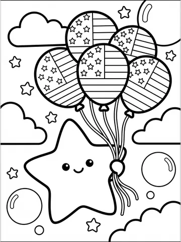 Labor Day — coloring page 4