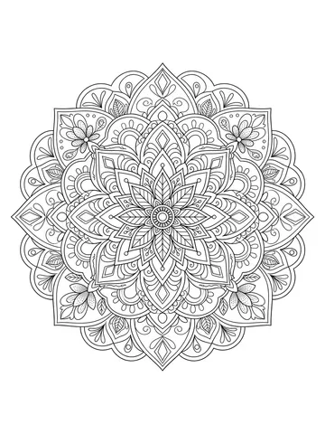 Mandalas — coloring page 3