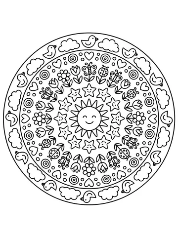 Mandalas — coloring page 1