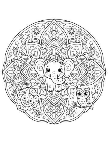 Mandalas — coloring page 8