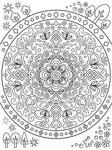 Mandalas — coloring page 5