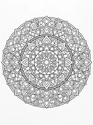 Mandalas — coloring page 7