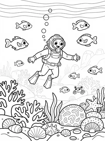 Under the Sea — coloring page 3