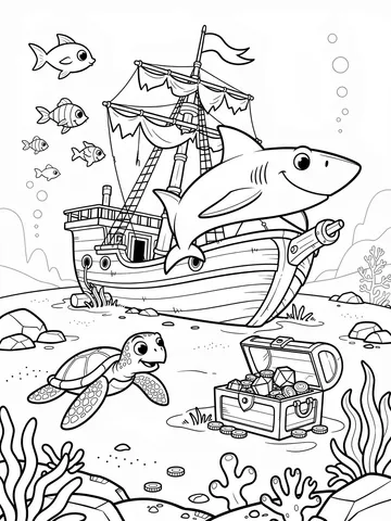 Under the Sea — coloring page 6