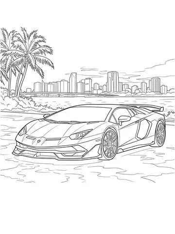 Vehicles — coloring page 3