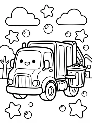Vehicles — coloring page 1