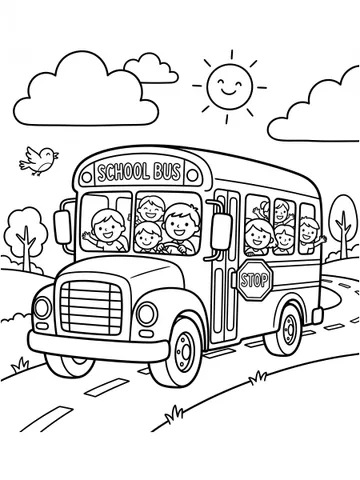 Vehicles — coloring page 4