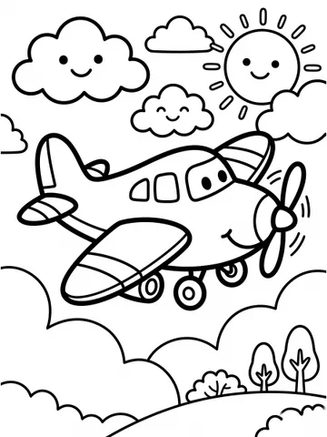 Vehicles — coloring page 7